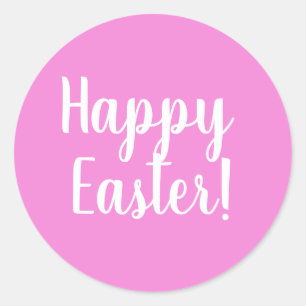 Happy Easter - Classic Round Sticker