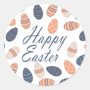 Happy Easter Classic Round Sticker