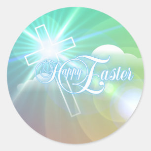 Happy Easter Classic Round Sticker