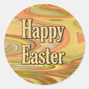 Happy Easter Classic Round Sticker