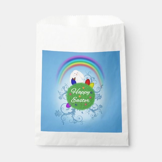 Happy Easter Colourful Planet Favour Bag (Front)