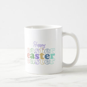 Happy Easter Colourful Typography Coffee Mug
