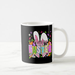 Happy easter coquette bow rabbit bunny easter day coffee mug