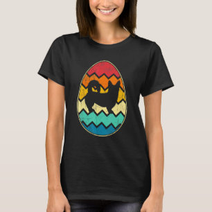 Happy Easter Corgi Egg Distressed Dog T-Shirt
