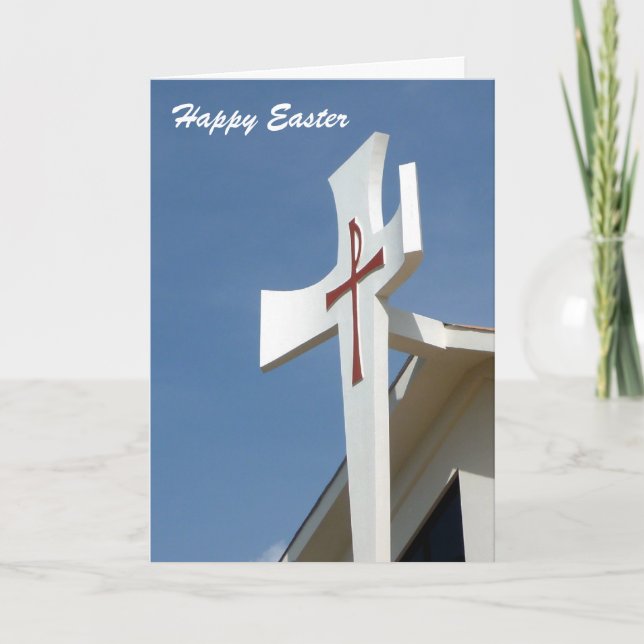 happy easter cross holiday card (Front)