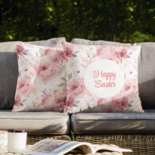 Happy Easter   Custom Name/Family Name   Easter Cushion