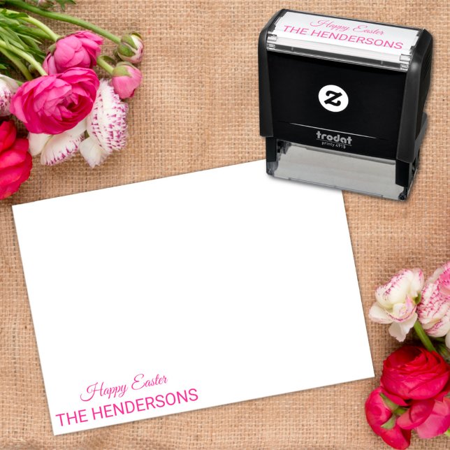 Happy Easter Custom Name Self-inking Stamp (Creator Uploaded)