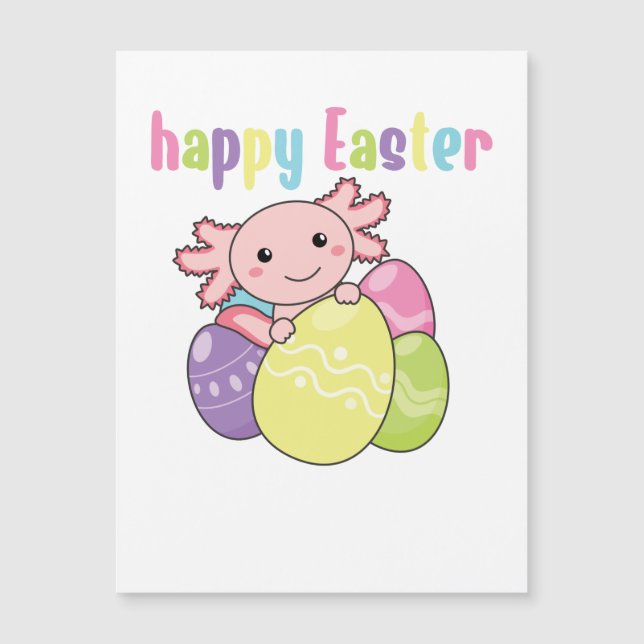 Happy Easter Cute Axolotl For Easter With Easter (Front)