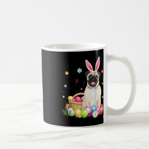 Happy Easter Cute Bunny Dog Pug Eggs Sket Funny Ea Coffee Mug
