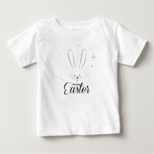 Happy Easter Cute Bunny Easter Eggs Hunt Party Baby T-Shirt