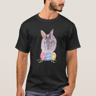 Happy Easter Cute Bunny Eggs Basket Men Women T-Shirt