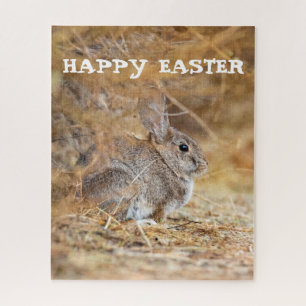Happy Easter Cute Bunny Rabbit  Jigsaw Puzzle
