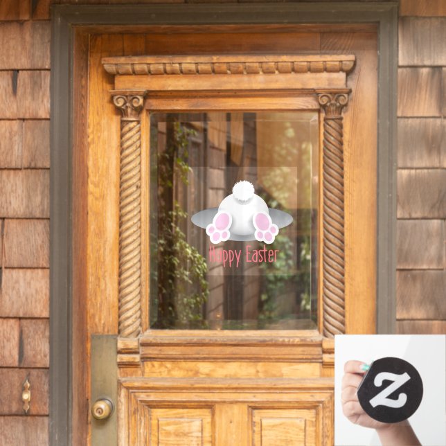 Happy Easter Cute Bunny Tail (Home Door)