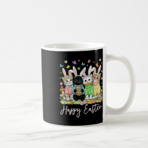 Happy Easter Cute Cat Lover Bunny Easter Day Women Coffee Mug
