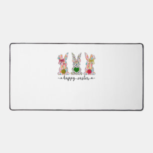 Happy Easter Cute Coquette Easter Bunny Rabbit Wom Desk Mat