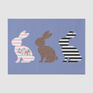 Happy Easter Cute Easter Leopard Bunny Rabbit Tissue Paper