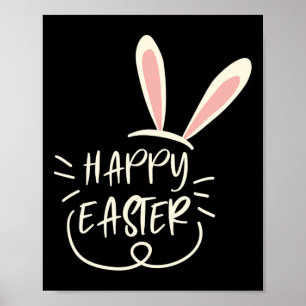 Happy Easter Cute Eggs Christian Or Catholic Bible Poster