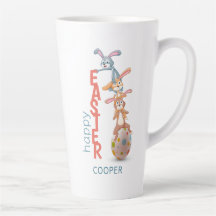 Happy Easter Cute Funny Modern Bunny Rabbit Egg