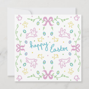 Happy Easter Cute Greeting Invitation