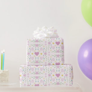 Happy Easter Cute Greeting Wrapping Paper