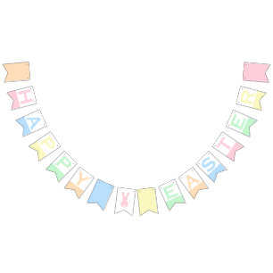 Happy Easter Cute Pastel  Bunting
