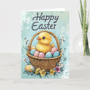 Happy Easter Cute Postcards