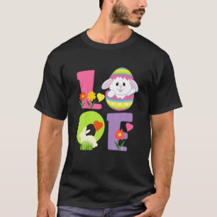 Happy Easter Cute Rabbit Easter Day Egg Hunt Resur T-Shirt
