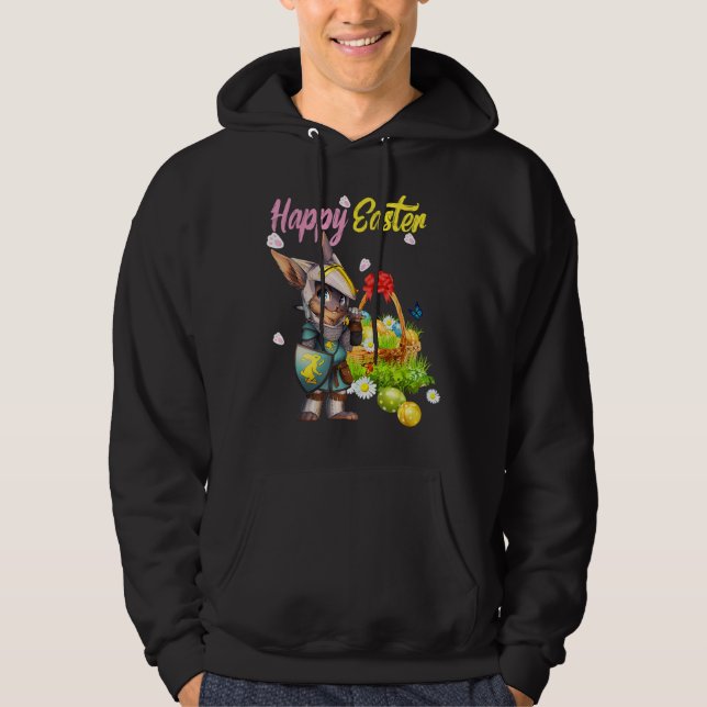 Happy Easter Cute Rabbit Graphic 6 Hoodie (Front)