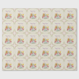 Happy Easter Cute Water Color bunny  Wrapping Paper