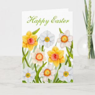 Happy Easter Daffodils Card