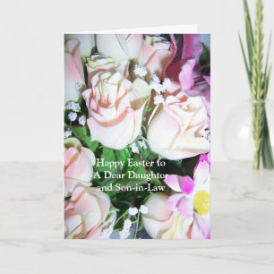 Happy Easter Daughter And Son-in-Law Card Roses