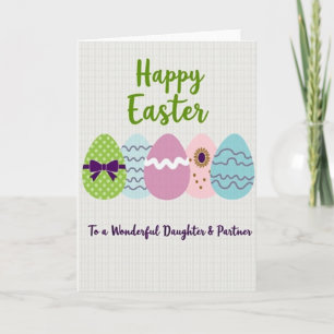 Happy Easter Daughter Partner Card