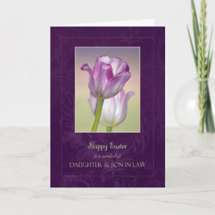 Happy Easter Daughter & Son in Law Card / Tulips