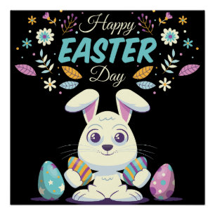  happy easter day-1 poster