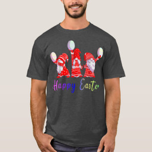 Happy Easter Day 2022 Bunny Gnome Hug Easter Eggs T-Shirt