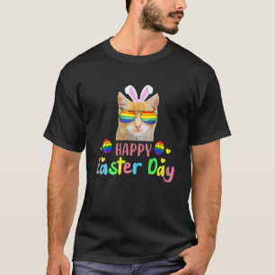 Happy Easter Day 2022 Cat LGBT Eggs T-Shirt