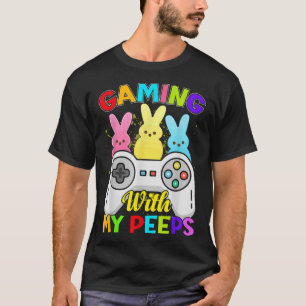 Happy Easter Day 2022 Cute Bunny With Eggs Easter T-Shirt