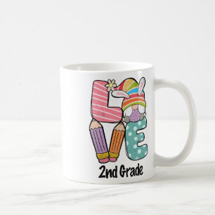 Happy Easter Day 2nd Grade Squad Love Teacher Gnom Coffee Mug