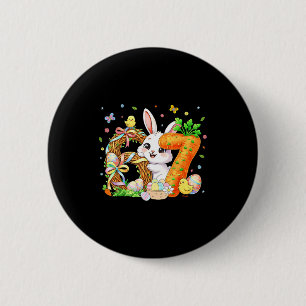 Happy Easter Day 67 Bunny Six Seven Easter 6 7 Eas Cm Round Badge