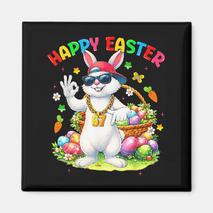 Happy Easter Day 67 Bunny Six Seven Meme Easter 6 Magnet