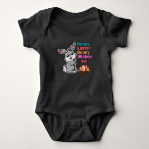 Happy Easter Day And Bunny Wishes T-Shirt Baby Bodysuit