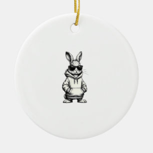 happy easter day bunny easter boys kids girls teen ceramic ornament