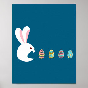 Happy Easter Day Bunny Egg Boys Girls Kids Easter Poster