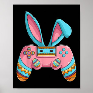 Happy Easter Day Bunny Egg Fun Teen Boys Men Kids Poster