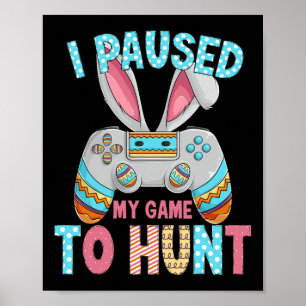 Happy Easter Day Bunny Egg Fun Teen Boys Men Kids  Poster