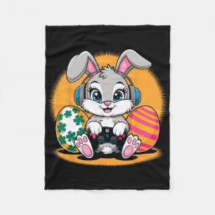 Happy Easter Day Bunny Egg Funny Boys Girls Kids G Fleece Blanket