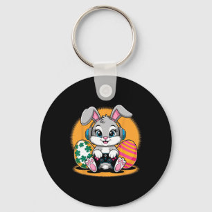 Happy Easter Day Bunny Egg Funny Boys Girls Kids G Key Ring