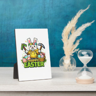 Happy Easter Day Bunny Egg Gamer Video Plaque