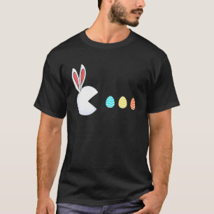 Happy Easter Day Bunny Egg Hunting Boys Girls Kids T-Shirt