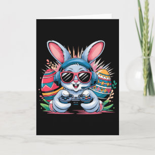 Happy Easter Day Bunny Egg Video Game Gamer Boys K Card